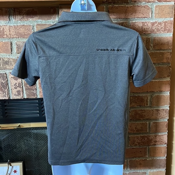 Under Armor Gray Short Sleeve Polo Shirt - Picture 3 of 5